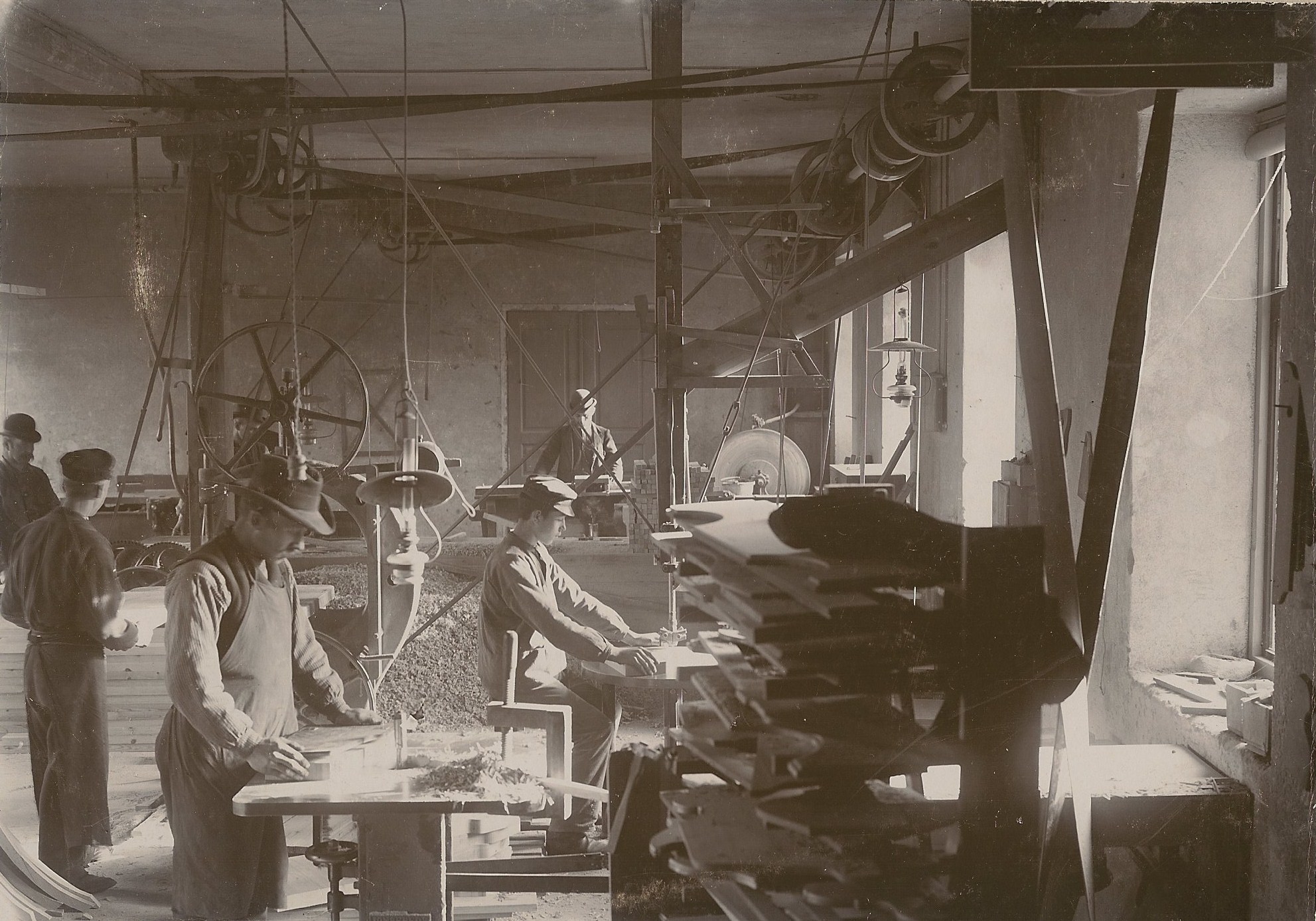 ÖoA maskinsal 1899, foto O. Andersson - start